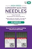 Handi Quilter Longarm Quilting Needles - High-Speed Sharp Point (R) Size 18 (Pack of 20)