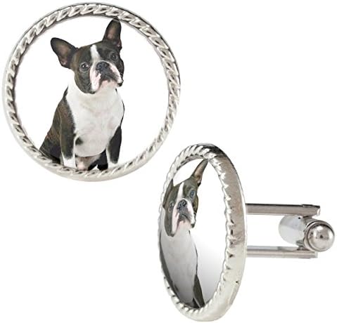 Boston Terrier Dog Puppy Cuff Links