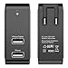 i-Blason 2 Port USB Travel Wall Charger 20W with Smart Charge Technology for iPhone 6/6S/5S/5, iPad, Samsung Galaxy S6 / S6 Edge, Nexus 6, HTC M9, Motorola, LG (2 Ports)