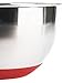 Stainless Steel Mixing Bowls with Lids and Non Slip Bases (Set of 3, Red) by Fitzroy and Fox