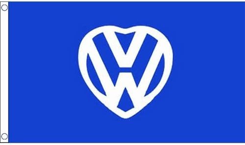 Vw Love Flag 5Ft X 3Ft Beetle Camper Van Bugjam Festival Banner by VW Love