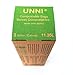 Unni ASTM6400 Certified 100% Compostable Bags, 3 Gallon, 200 count, Extra Thick 0.71 Milliliters, Small Kitchen Trash Bags, Food Waste Bags, US BPI and European VINCETTE Certificated