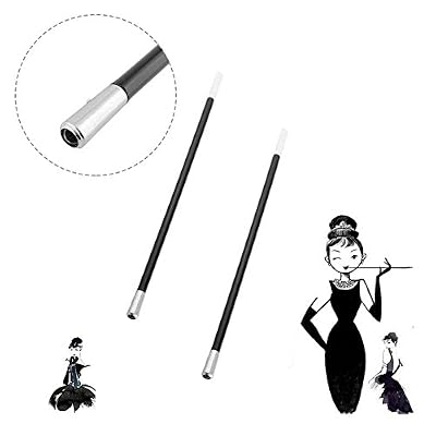 audrey hepburn style cigarette holder Eitonbu Vintage Extendable Holder,Vintage Metal Long Cigarette Hlder,Long Old-Fashioned Cigarette for Costume Cosplay,Inspired by BAT's(Black) : Health & Household Kicode Plastic Black gold or
