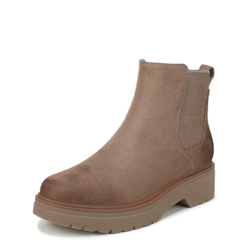 Dr. Scholl's Women's Bring Vibes Fashion Boot Woodsmoke Brown Microsuede 11 M at Amazon