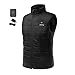 ORORO Men's Lightweight Heated Vest with Battery Pack (Black,XXL)