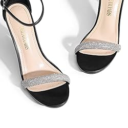 DREAM PAIRS Women's Open Toe High Heels Stiletto