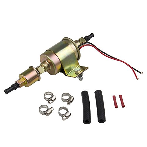 Bang4buck High Performance Universal Electric Fuel Pump Self- primming Transfer Pumps 5/16 inch, 5-9 Psi, 20-30 GPH for E8012S, FD0002, P60430, EP12S, 6414671-2 Wire Design - Thumbnail 3