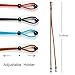 Ftojos 4 PCS Eyeglass Straps - Sunglasses String Holder Strap - Leather Glasses Chain Lanyard for Men Women and Kids - Adjustable Eyewear Retainer Cord