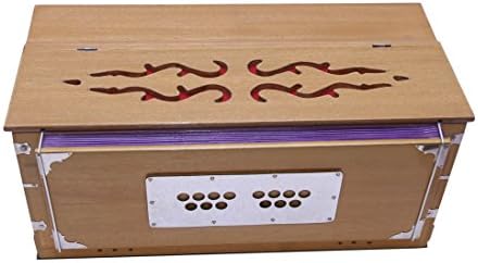 Harmonium 3.5 Octave 9 Stopper Coupler Function Seven Fold Bellow 42 Keys Natural color with Bag