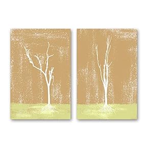 Abstract Trees Pop up Painting Artwork for Home...