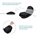 GIM Mouse Pad Gel, Mouse Pad Mat with Gel Wrist Rest Support Anti-Slip Comfort Pad Gel Mice Mat for Laptop Computer (Black) (Medium)