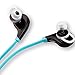 Wireless Bluetooth Headphones - In-Ear Noise Cancelling Earbuds, Stereo Sound, Sweatproof - for Gym/ Running/Exercise/Sports/Hiking/Home - Support IOS & Android (Blue)