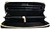 Heshe Womens Long Wallet Credit Card Case Holder Clutch Zippered Around ,Black-E
