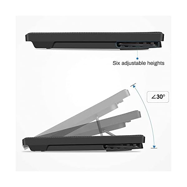 MVPower-Laptop-Cooling-Pad-with-5-Fans-Adjustable-Stands-Ultra-Portable-Light-Weight-with-2-USB-ports-blue-LED-Suitable-for-12-17-inches-Laptop MVPower Laptop Cooling Pad with 5 Fans Adjustable Stands Ultra-Portable Light Weight with 2 USB ports, blue LED…