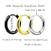 316L Surgical Stainless Steel Hoop Earrings Mens Womens Small Huggie Hoop Earrings(3 Pairs)-10MM