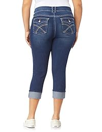 WallFlower Jeans extragrande capri con curvas y tallas grandes para dama
