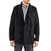 Alpine Swiss Jake Mens Wool Pea Coat Double Breasted Jacket Black LRG