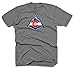 Rocky Mountain Threads Men's Colorado Flag Shirts Mountain Logo