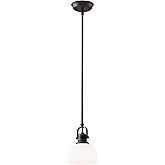 Canarm IPL177B01ORB Rowan 1-Light Mini Pendant , Oil-rubbed Bronze
