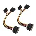 traderplus 2Pcs 15 Pin SATA to Dual SATA Power Y Splitter Cable for Hard Drive HDD SSD 8 Inch primary