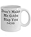 Don't Make Me Gibbs Slap You - TV Series Inspired 11-oz Funny NCIS Gibbs Rules Mug Coffee Tea Cup Made of White Ceramic with Large Handle is Perfect Gift Idea for NCIS Fan - By Hoodclips