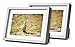 Golden State Art, Silver 5x7 Aluminum Picture Frame - Display Photos 4x6 with Mat or 5x7 inch Without Mat - Shatter-Resistant Glass Metal Photo Frame for Wall or Tabletop Display (2 Pack)