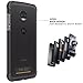 ADEMITE Moto Z2 Play Case Bumper Black/Clear Compatible With Moto Mods