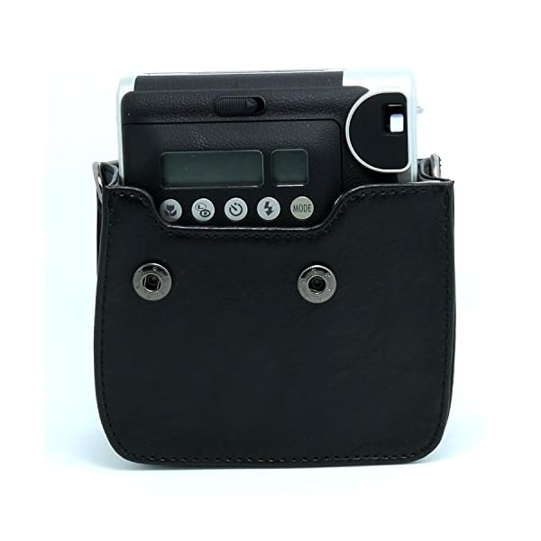 KALDA Tasche für Mini 90 Neo Classic Sofortbildkamera, Schutztasche aus Weichem Kunstleder mit Schulterriemen (Schwarz) – Bild 5