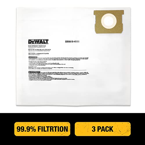 DEWALT DXVA194111 Fine Dust Bag Fits for 610 Gallon DEWALT Wet/Dry