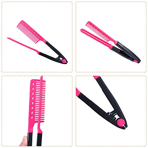 image for YMHPRIDE 3 Pcs Hair Comb Set for Hair Styling, Includes Pocket Hair Co