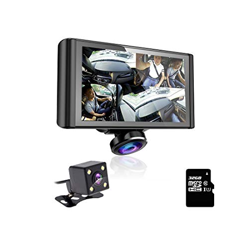 360 Degree Full HD Car DVR Black Box Full View Dual Dash Camera Front and Rear Dashboard Video Recorder 2K 5