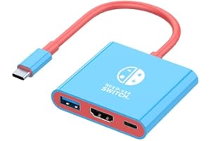 TNATRA Switch 2 Dock, Portable TV Dock Station for Switch/Switch 2/Steam Deck/ROG Ally/Ally X/Legion GO/Legion Go 2, 3-in-1 Switch 2 Travel Dock with HDMI 4K@60Hz, USB 3.0 and 100W Charge PD Port