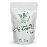 CDP Choline Powder (Citicoline Sodium) 25g (100 Servings) | Promotes Cognitive Efficiency | Boosts Mental and Physical Energy | Nootropic | Increases Uridine