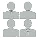Pearlplus 8 PCS Velvet Choker Necklace Set Classic Choker with Pendant for Women