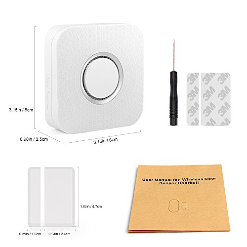 Wireless Door Sensor Alarm Chime, BITIWEND Home Security Window Entry