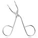 Mosuch Eyebrow Tweezers, Stainless Steel Professional Scissors Handle Eyebrow Tweezers Silver