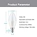 Dusk to Dawn Night Light Bulbs 6W E12 Light Sensor Bulb 3000K 60w Equivalent LED Bulb E12 LED Candelabra Bulb Base,Auto On and Off for Home,Outdoor,Yard Light,Warm White (2 Pack)
