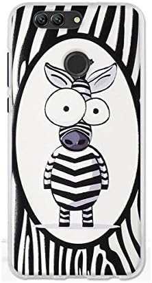 Huawei nova 2 plus Case,Gift_Source [Slim Thin] Shockproof Case Flexible Rubber Silicone 3D Emboss Pattern Back Cover Soft TPU Crystal Clear Bumper Case For Huawei nova 2 plus (5.5") [Cute zebra]