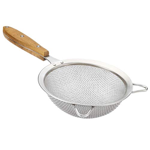 Fine Mesh Strainer with Stainless Steel Double Fine Mesh and