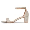 SHOWHOW-Womens-Block-Low-Heel-Ankle-Strap-Heeled-Sandals-Shoes-Chunky-Dress-Office-Heels-Gold-Glitter-9-M-US