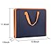 Snail&Hawk Fabric Accordion Expanding File Folder with Handle, 13 Pockets Accordian File Organizer, Zipper Closure,A4/Letter Size,Dark Blue