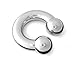 Scrap Metal 23 316L Surgical Steel Circular Barbell Horseshoe 00g 1/2