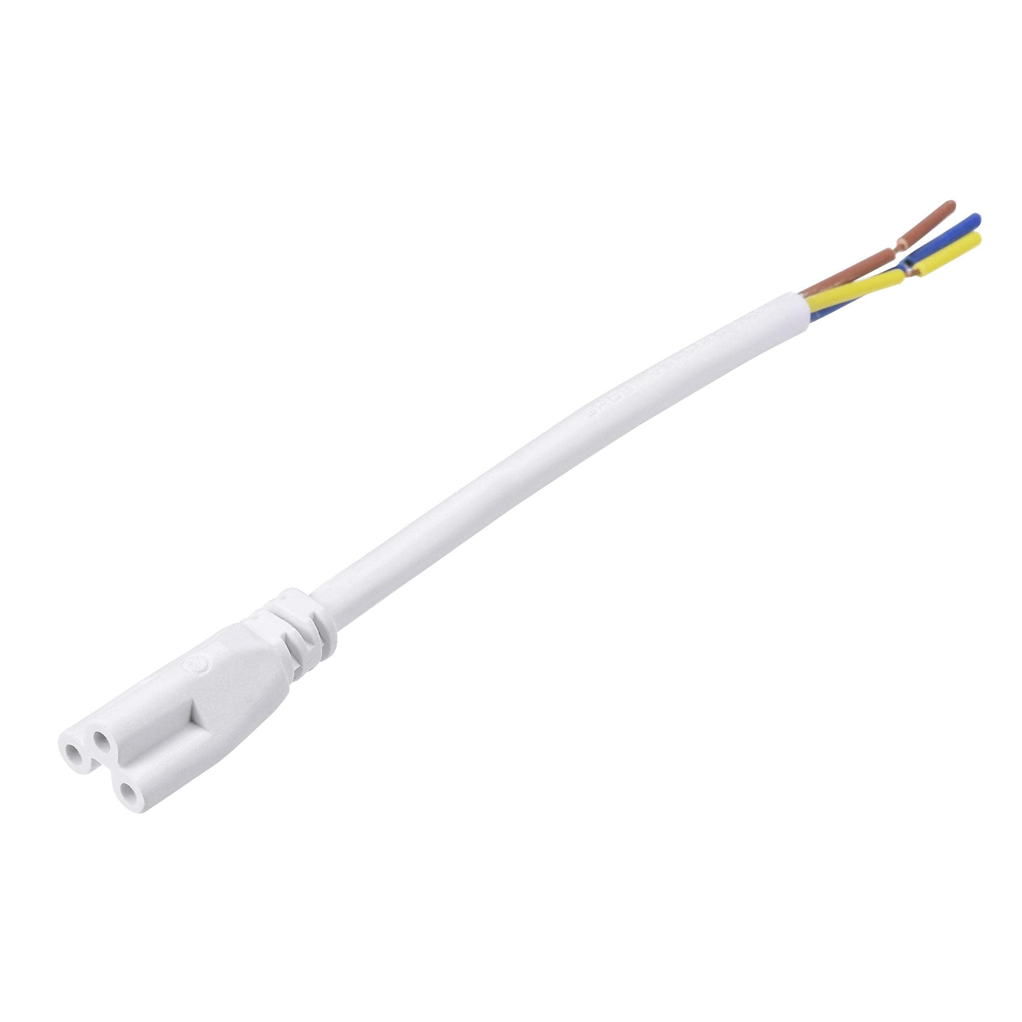 sourcing map T5 LED Tube Extension Cable 3 Pin 15CM Cord LED Integrated Light Tube Fixture 10Pcs