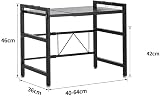 Multibao 2 Tier Expandable Microwave Rack Shelf, Kitchen Storage Solution view 3
