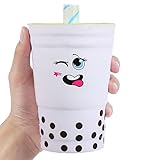 AOLIGE Jumbo Squishy Cute Milk Cups Kawaii Cream Scented Squishies Slow Rising Decompression Squeeze Kids Toys