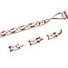 Wearlizer Compatible for with Fitbit Alta Bands Small Silver Rose Gold Fitbit Alta hr Women Metal Replacement Bands Accessories Straps Bracelet Bangle Wrist Bands Pink Gold