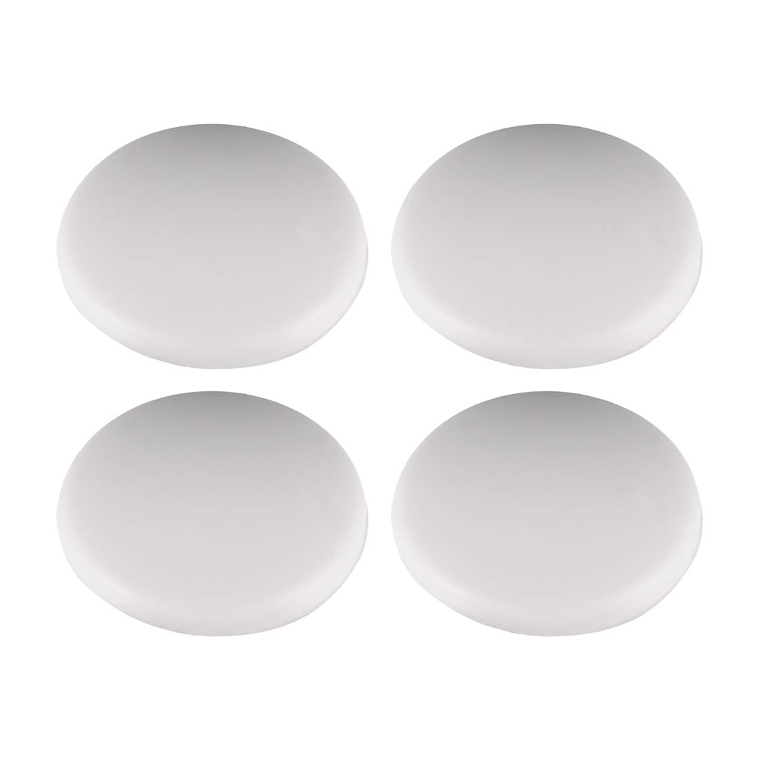 sourcing map 40mm Wall Protectors Self Adhesive Door Handle Bumper Guard Stopper Silicone Stop White 4pcs