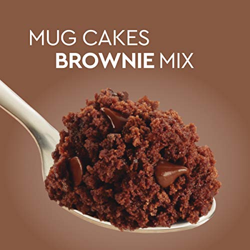 Duncan Hines Mug Cakes, Brownie Mix, 26.4 oz (10 Individual 2.6 oz