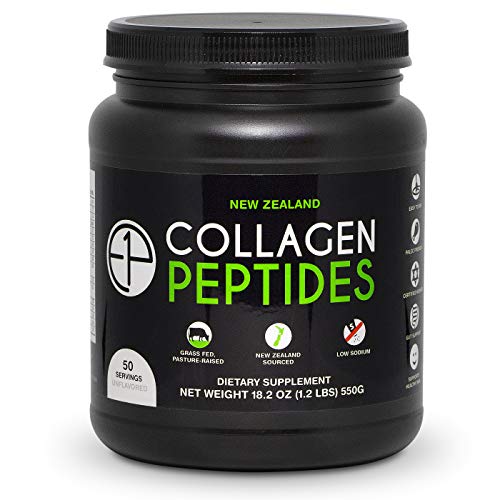 New Zealand Collagen Peptides Powder (18.2oz) 50 Servings Unflavored, Grass-Fed, Pasture-Raised, Non-GMO