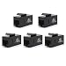 VCE 5-Pack CAT6 RJ45 Keystone Jack Inline Coupler-Black UL Listed primary